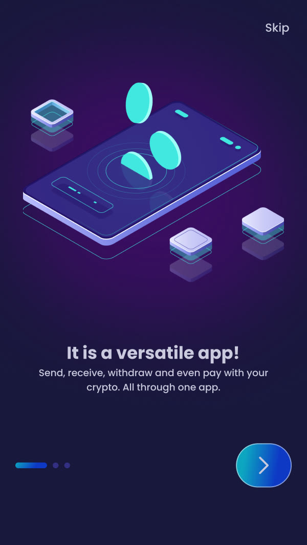 Onboarding screen