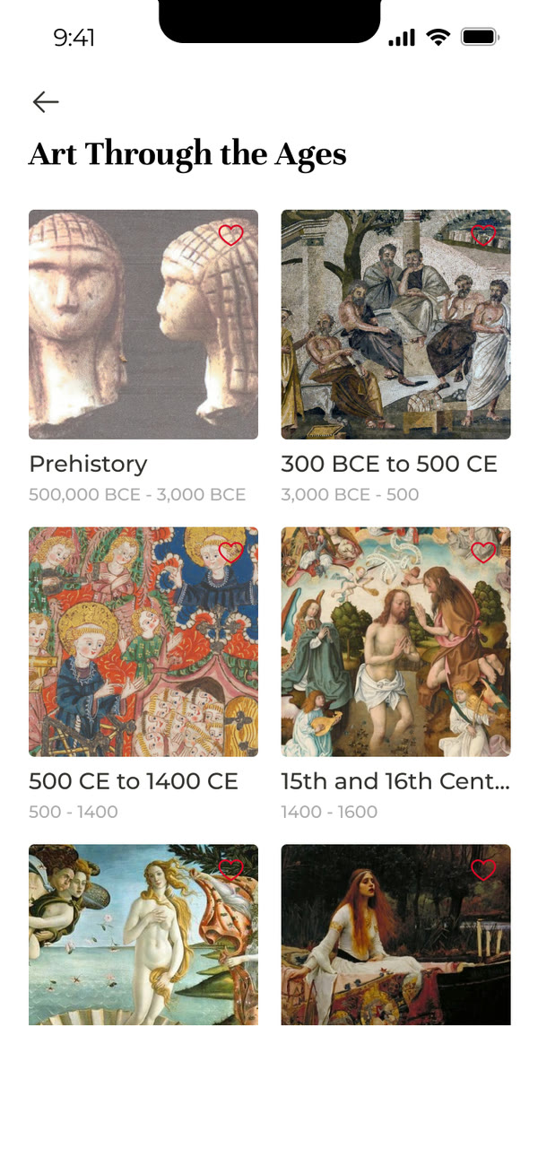 Art through the ages screen